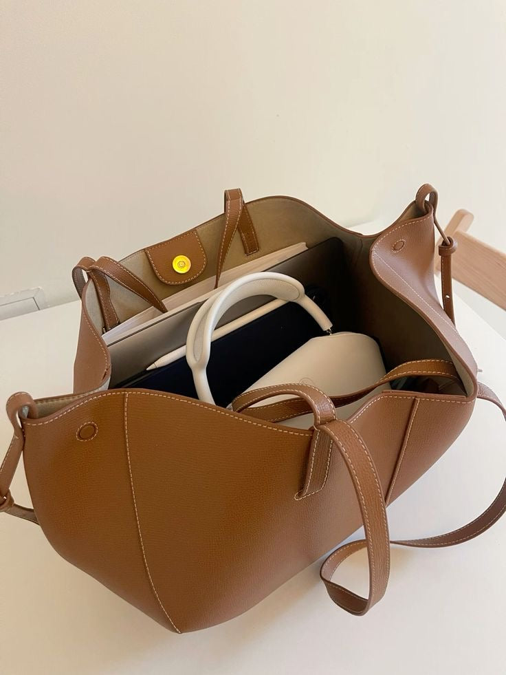 Tote Bag Maila Camel, Foto einer Kundin