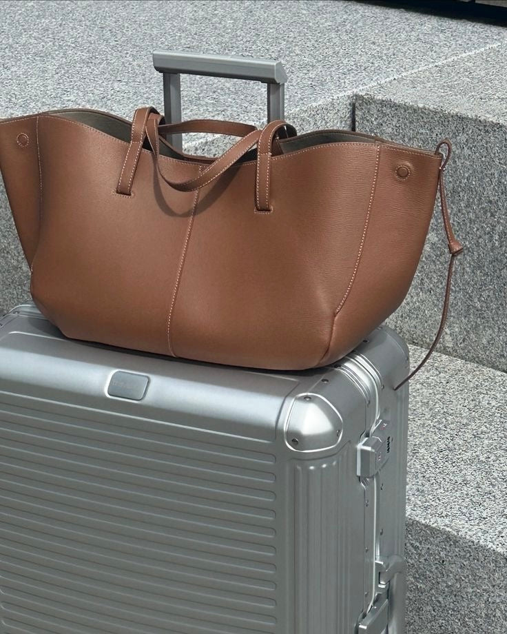 Tote Bag Maila Camel, Foto einer Kundin